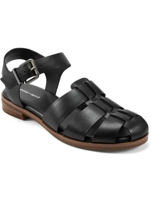 Gretty Womens Faux Leather Strappy Fisherman Sandals
