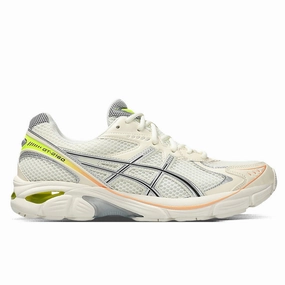 GT-2160 'Paris' - Cream/Safety Yellow Asics running shoes with gel cushioning