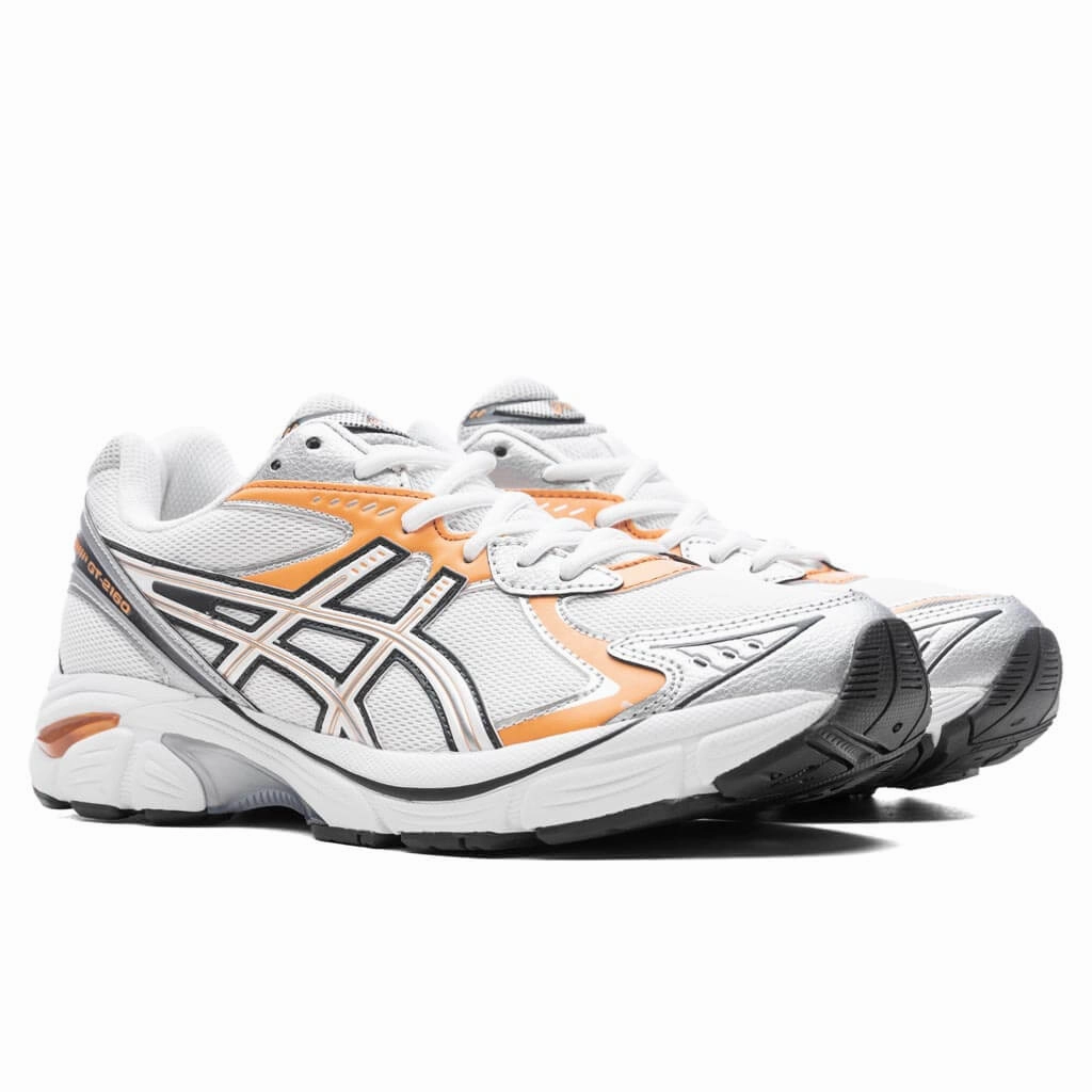 GT-2160 - White/Orange Lily Asics Gel Cushion Running Shoes