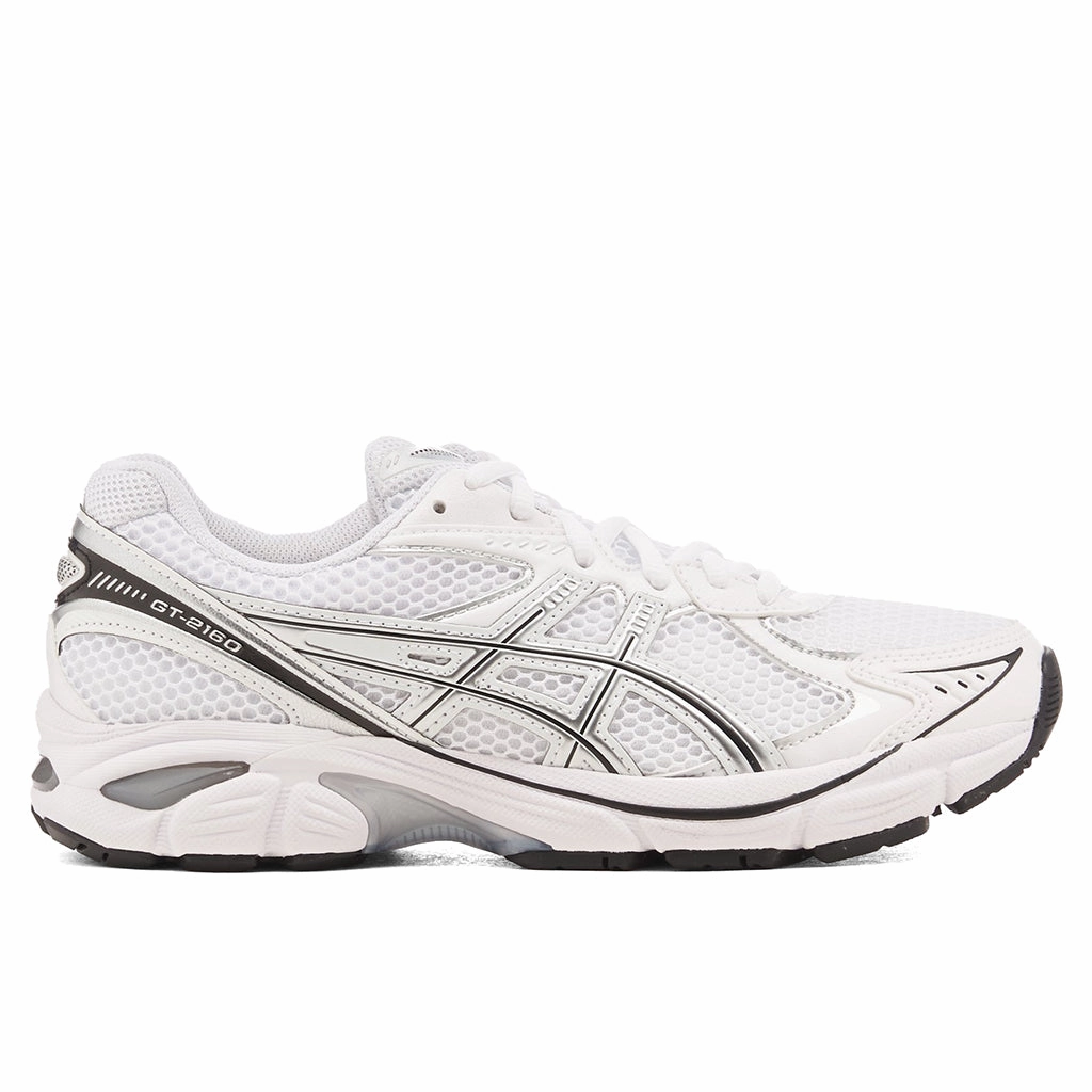 GT-2160 - White/Pure Silver Asics running shoes with gel cushioning