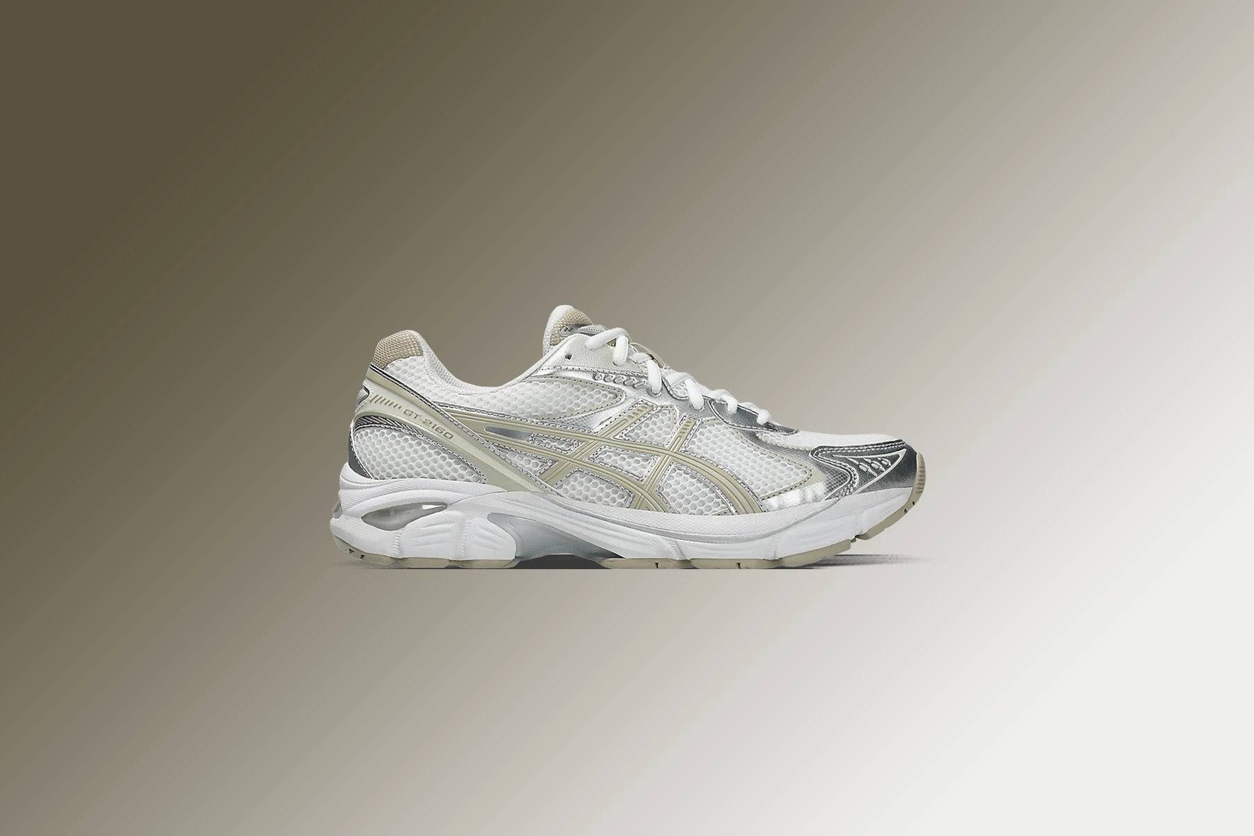 GT-2160 - White/Putty Asics Gel Cushion Running Shoes