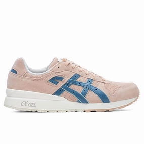 GT-II - Pale Apricot/Azure Asics running shoes with gel cushioning