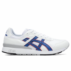 GT-II - White/Monaco Blue Asics running shoes with gel cushioning