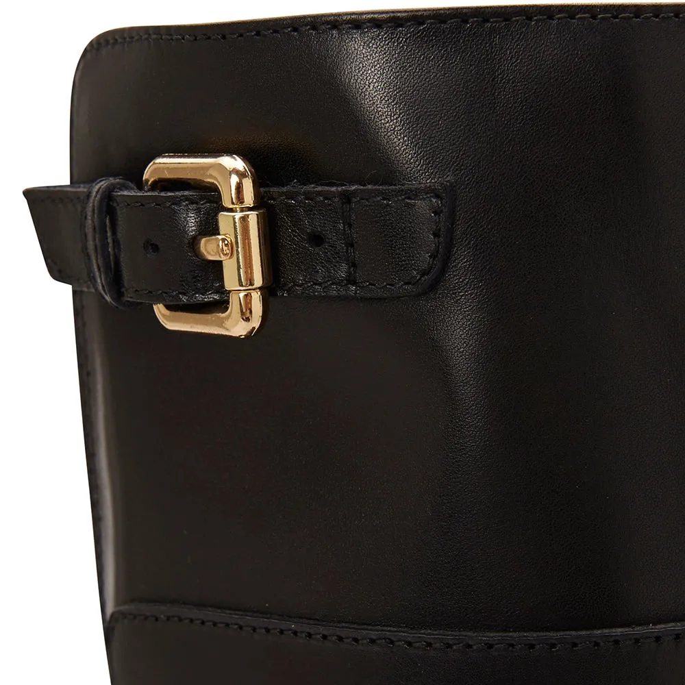 Hamish Boot in Black Hi Shine Leather