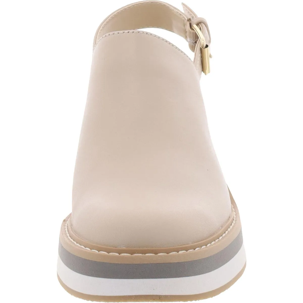 Haniah Womens Leather Adjustable Mules
