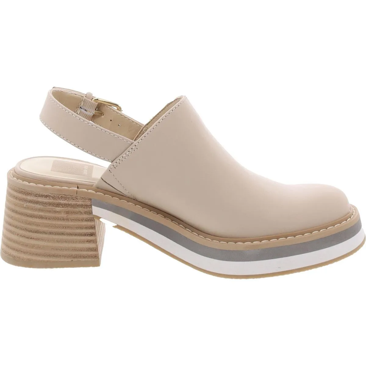 Haniah Womens Leather Adjustable Mules