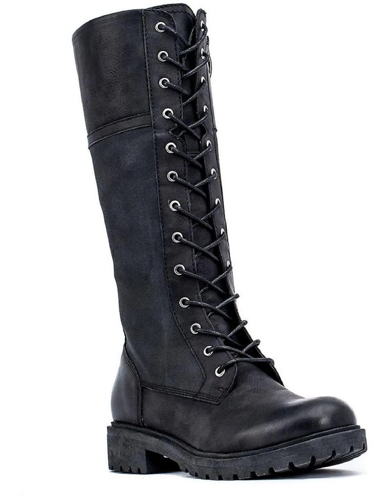 Hanker Womens Cushioned Footbed Mid-Calf Combat & Lace-up Boots