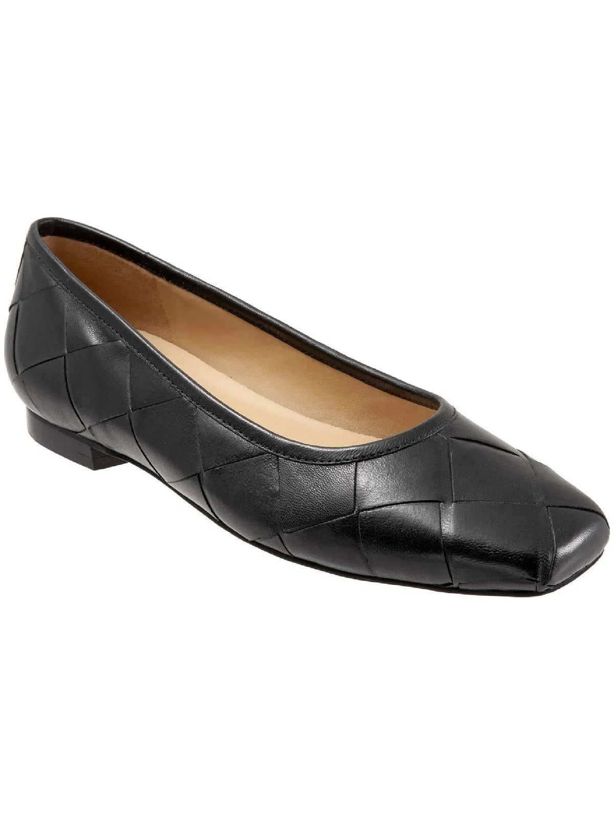 HANNY Womens ROUND TOE SLIP ON Ballet Flats