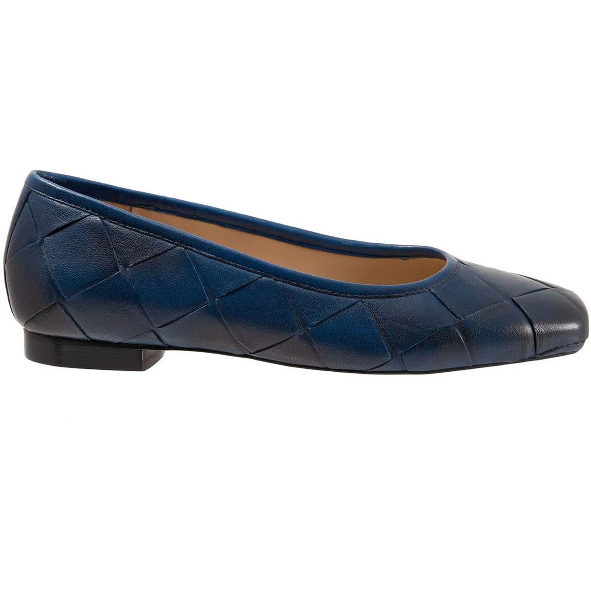 HANNY Womens ROUND TOE SLIP ON Ballet Flats