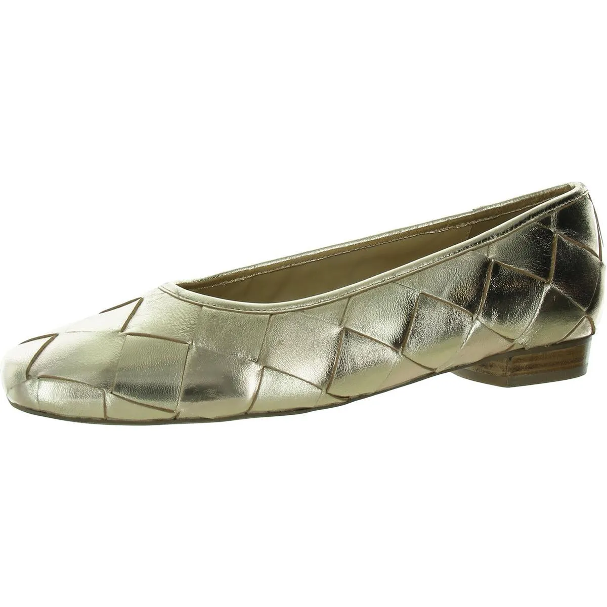 HANNY Womens ROUND TOE SLIP ON Ballet Flats