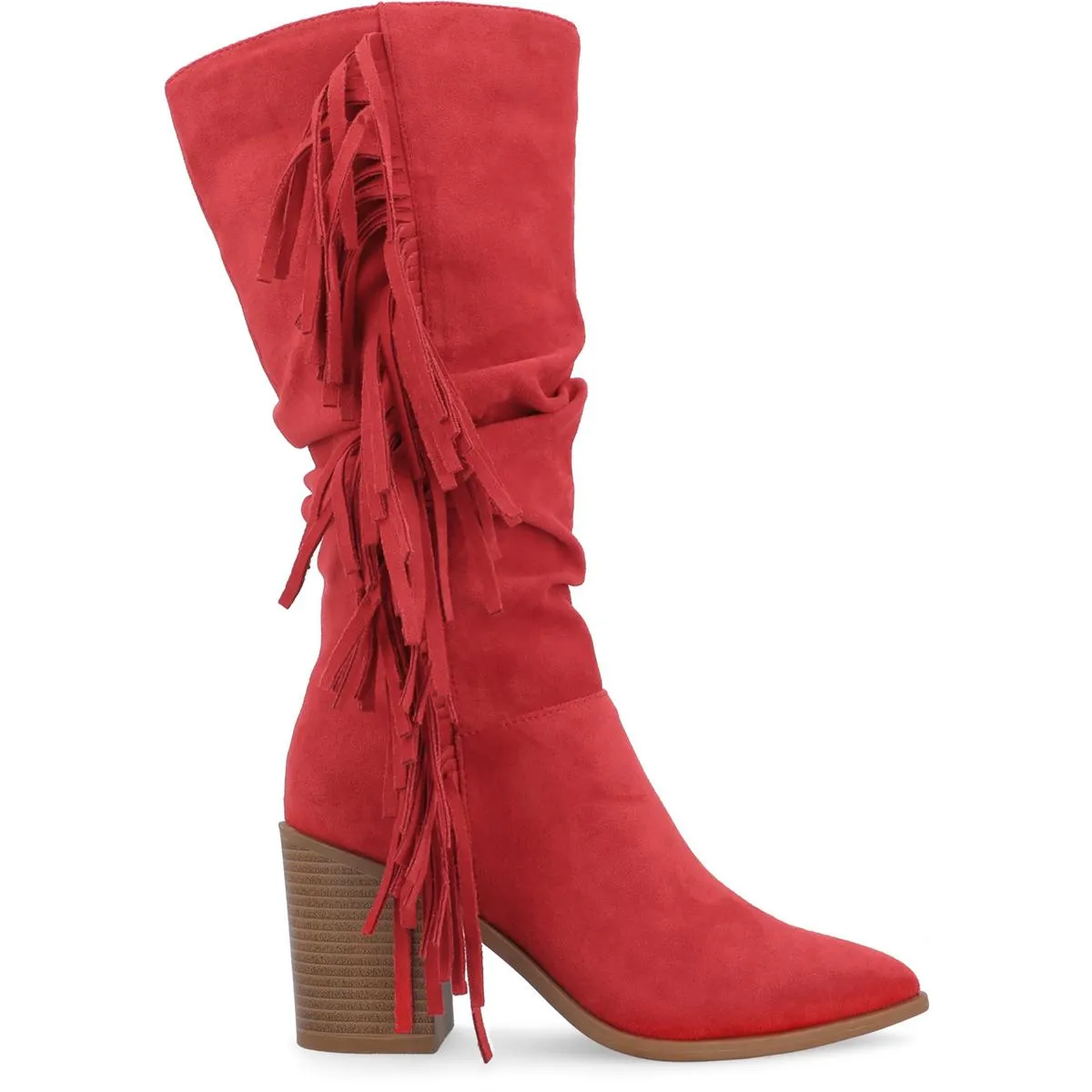 Hartly Womens Extra Wide Calf Faux Suede Mid-Calf Boots