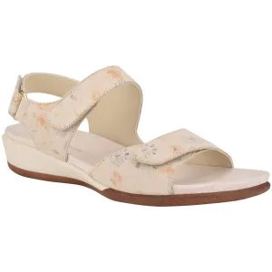 Hartwell Womens Floral Print Suede Slingback Sandals