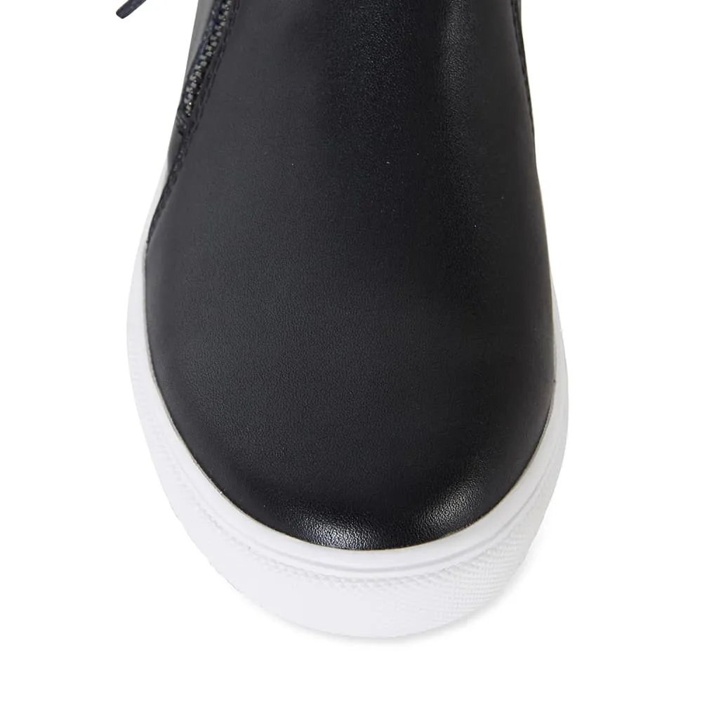 Harvey Sneaker in Black Leather