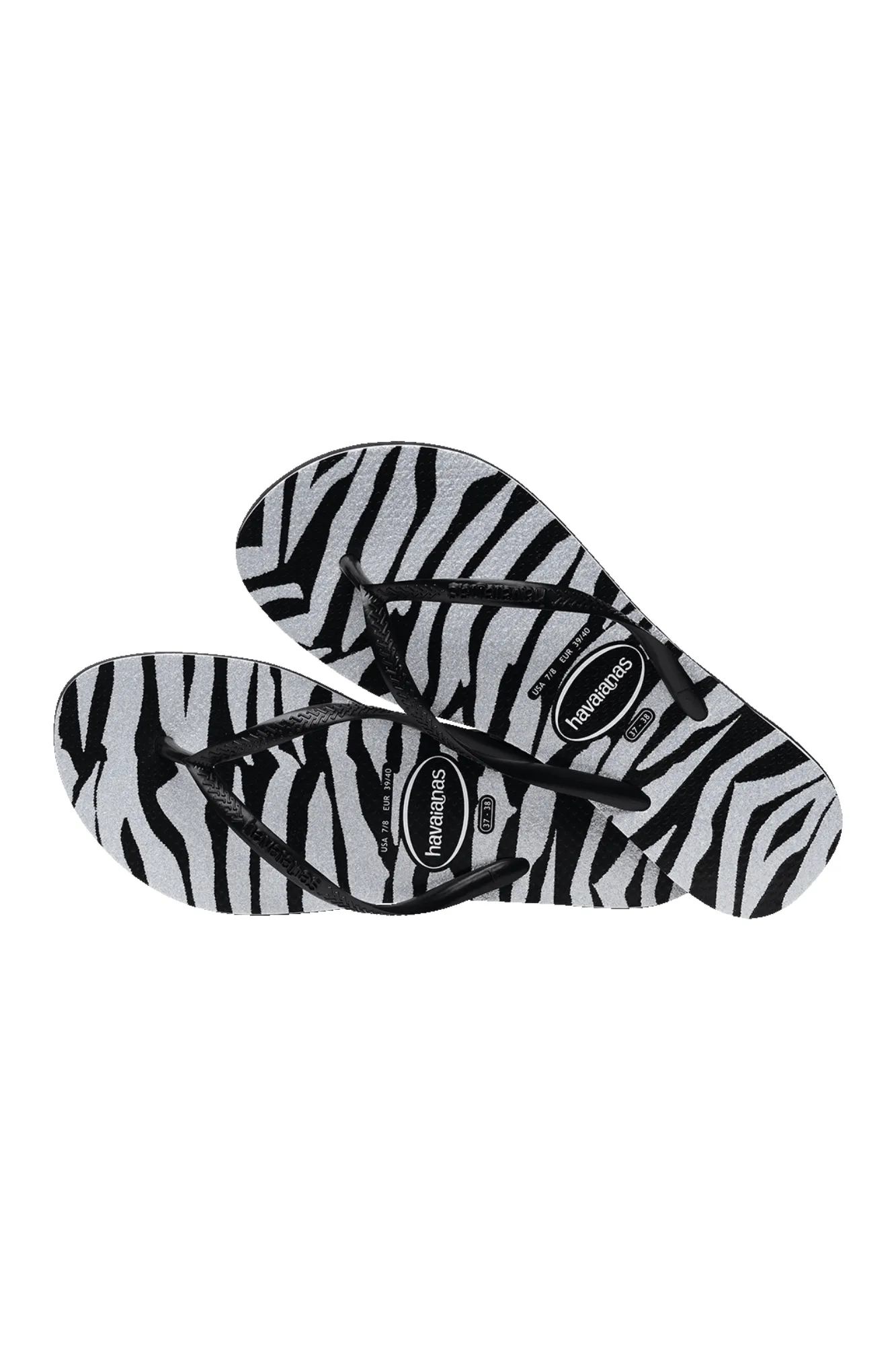 Havaianas Slim Animals Glitter Black