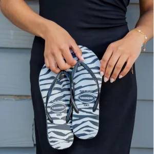 Havaianas Slim Animals Glitter Black