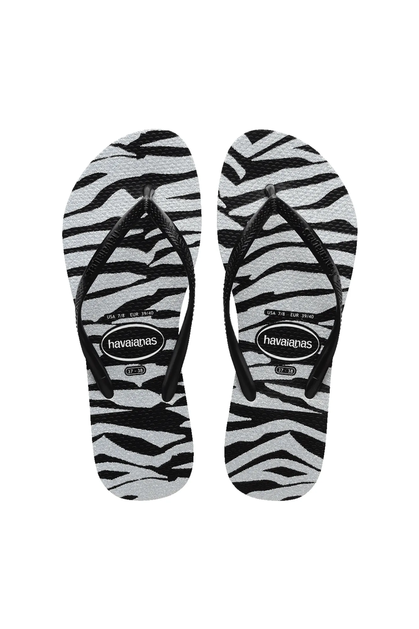 Havaianas Slim Animals Glitter Black