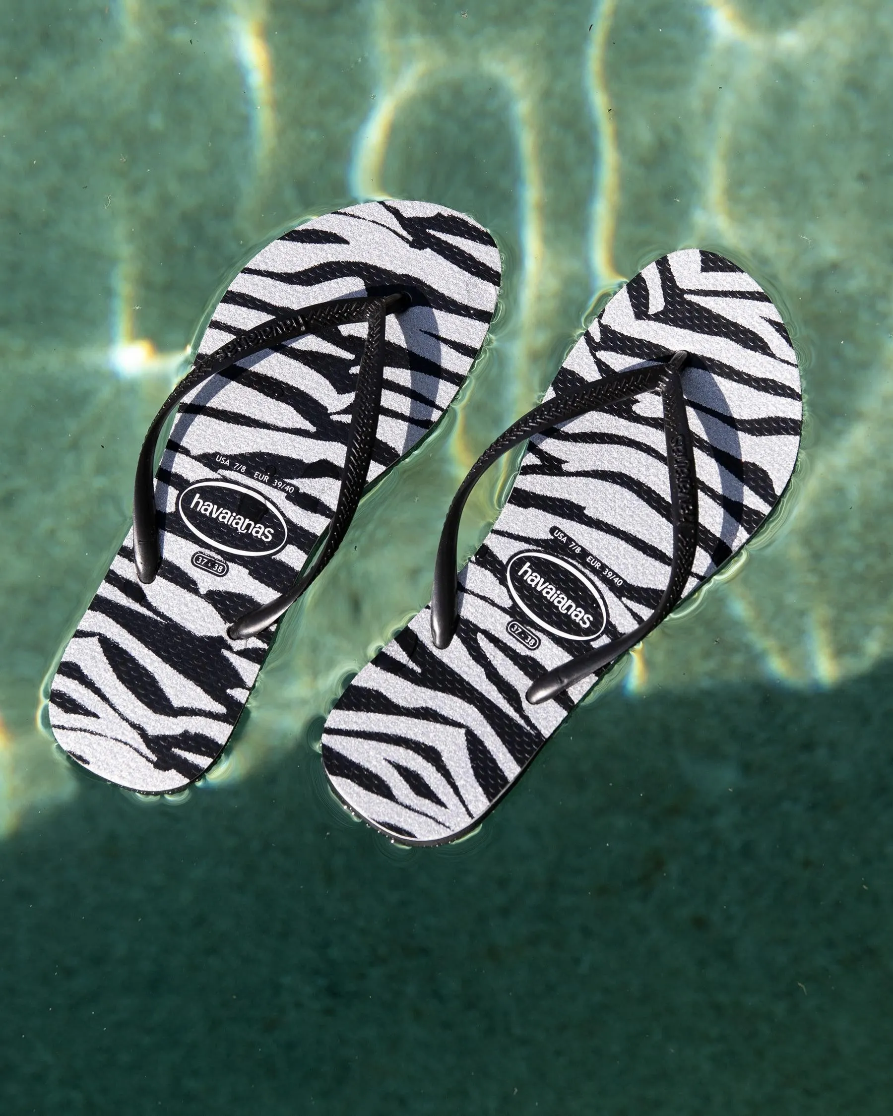 Havaianas Slim Animals Glitter Black