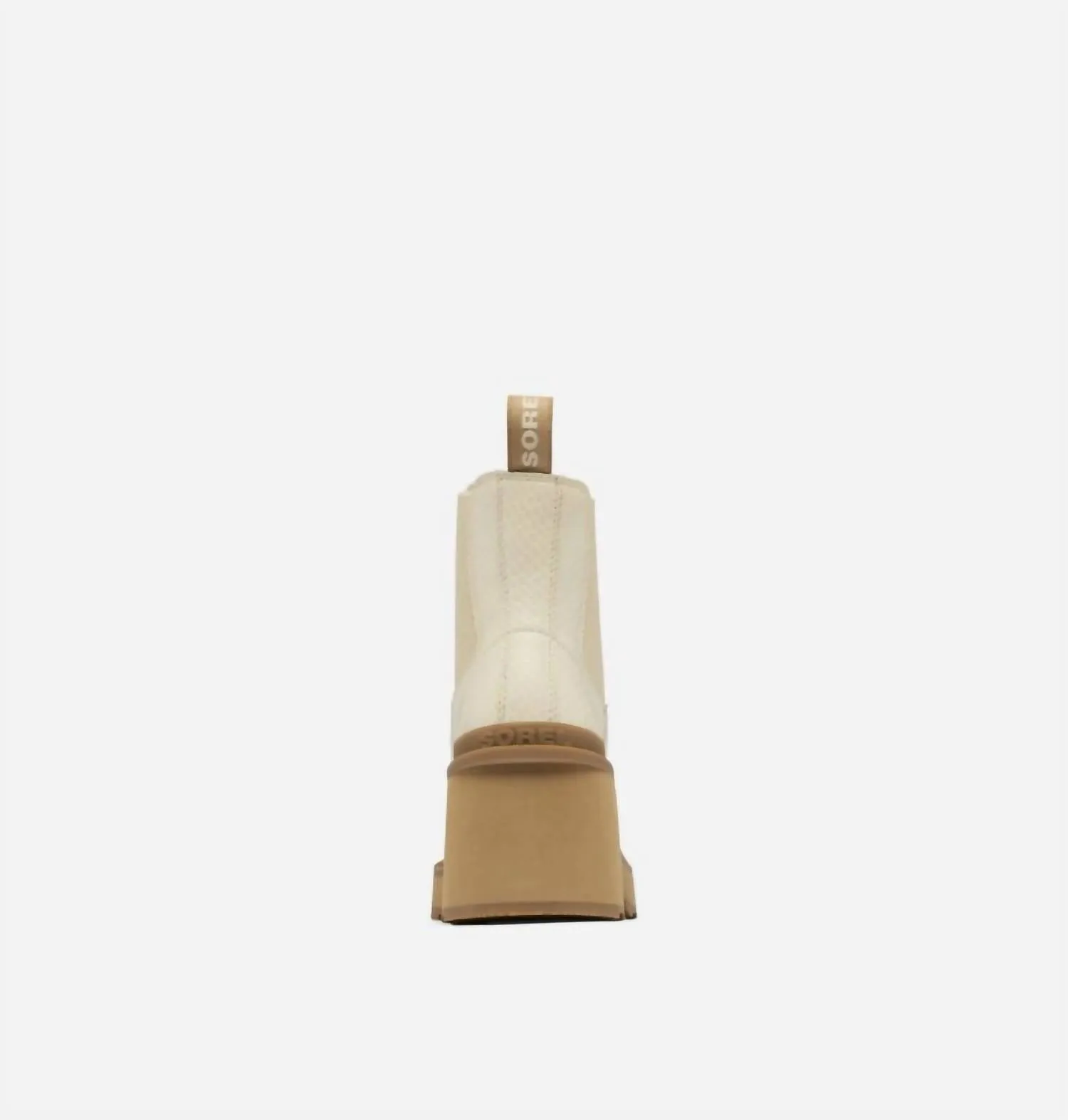 Heel Chelsea Boots In Bleached Ceramic, Caribou Buff