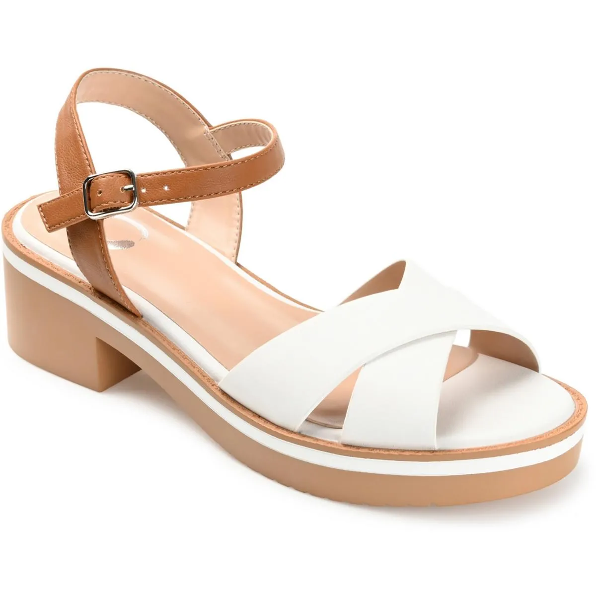 Hilaree Womens Faux Leather Warm Strappy Sandals