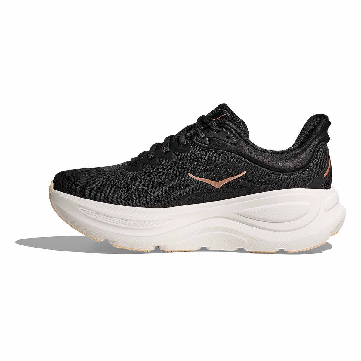 Hoka Bondi 9 Black - Rose Gold Performance running shoes