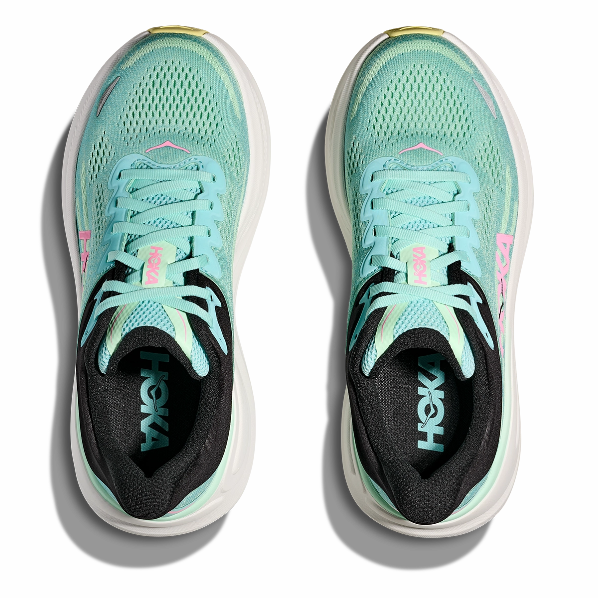 Hoka Bondi 9 Blue Spark - Mint Fluorite Performance running shoes