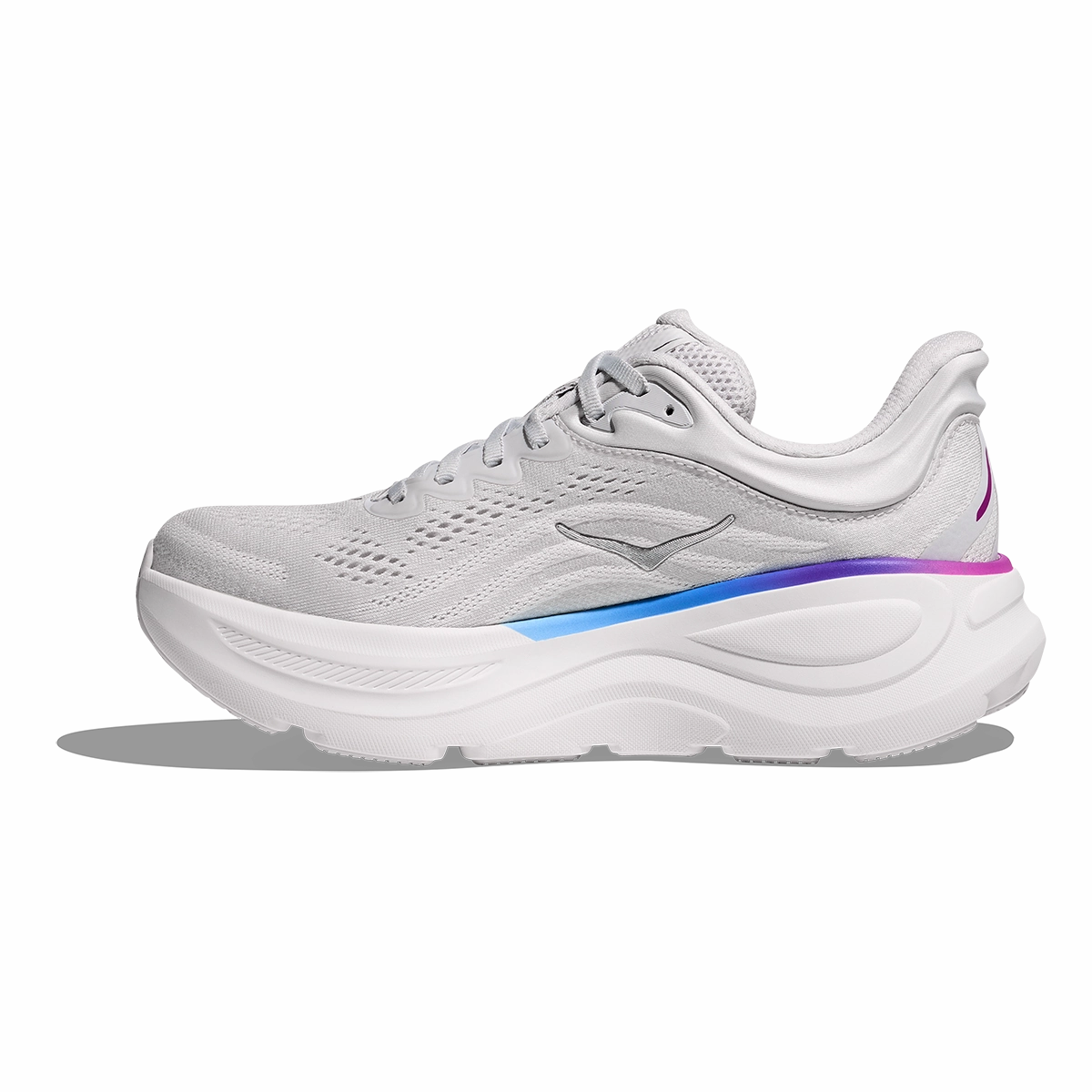 Hoka Bondi 9 Cosmic Grey - White Performance running shoes