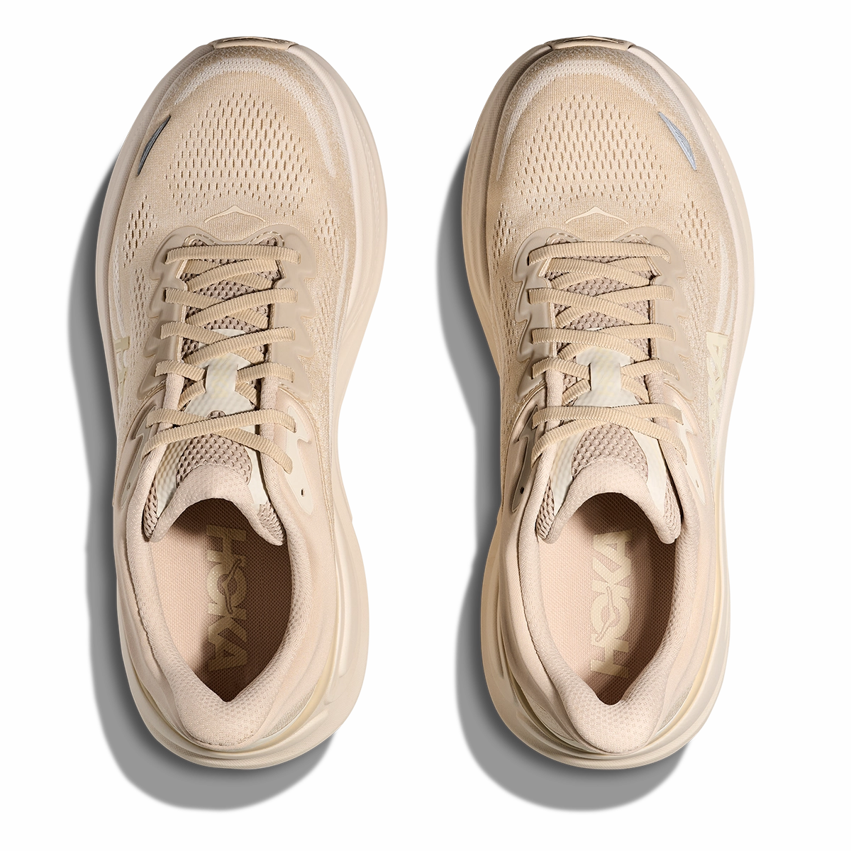 Hoka Bondi 9 Oatmeal - Oat Milk Performance running shoes