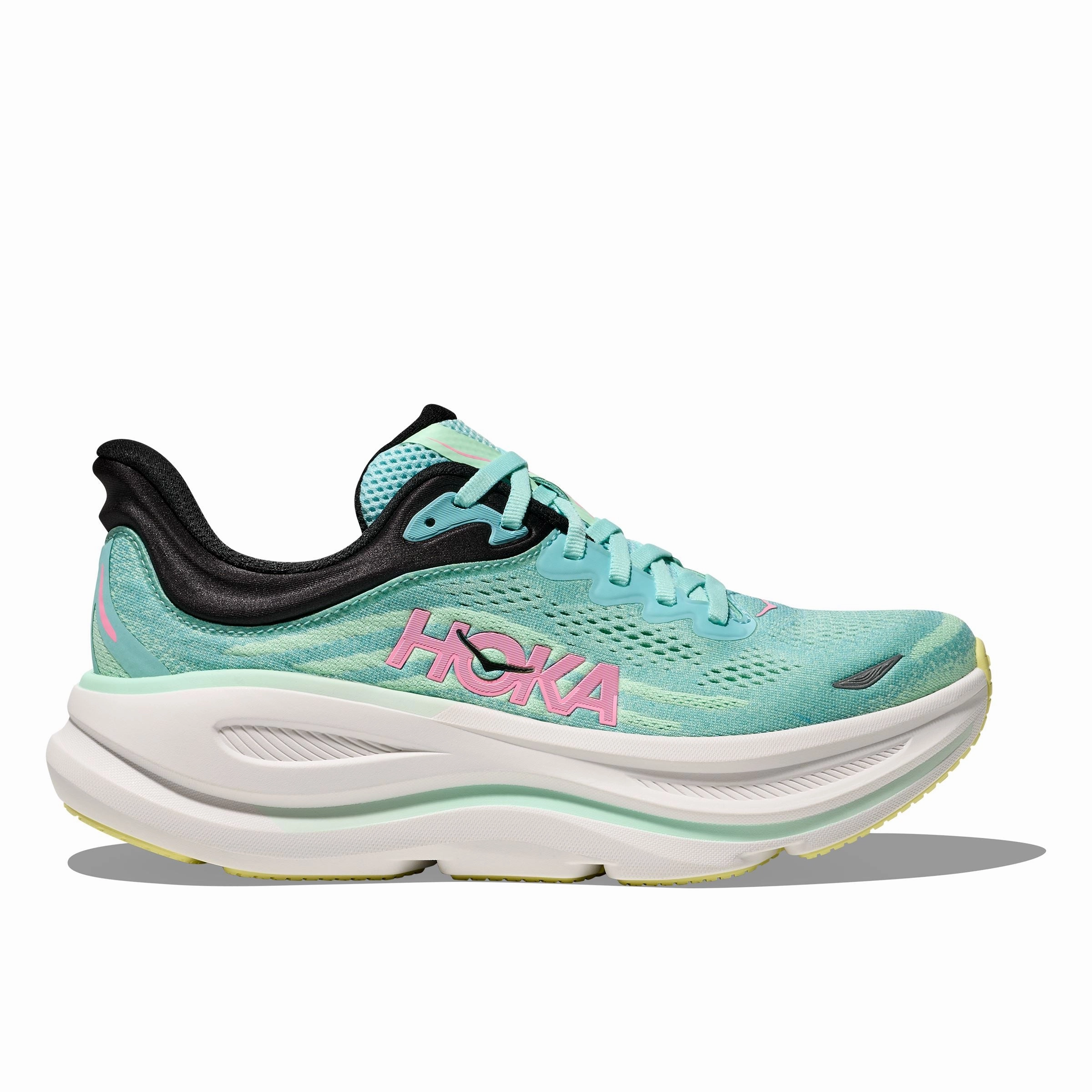 HOKA BONDI 9 WOMEN'S MEDIUM AND WIDE Hoka high-cushion running shoes