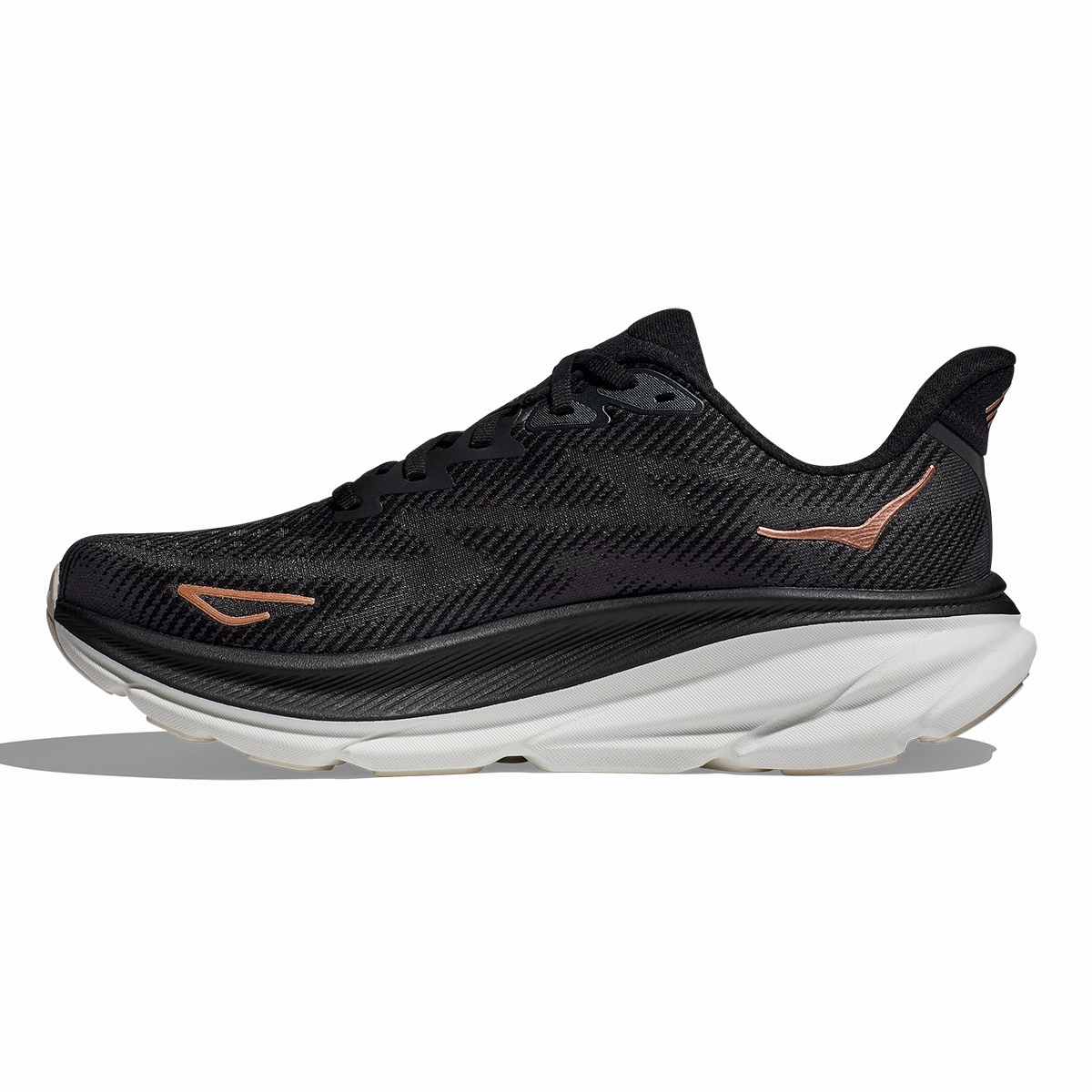 Hoka Clifton 9 - Black - Rose Gold Performance running shoes