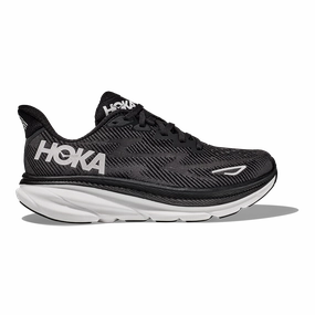 Hoka Clifton 9 - Black - White Slip-on waterproof Crocs