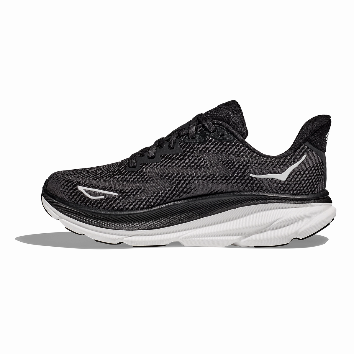 Hoka Clifton 9 - Black - White Performance running shoes