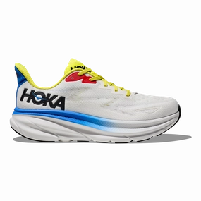 Hoka Clifton 9 - Blanc de Blanc - Virtual Blue Slip-on waterproof Crocs