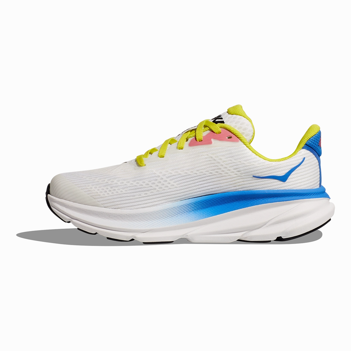 Hoka Clifton 9 - Blanc de Blanc - Virtual Blue Performance running shoes