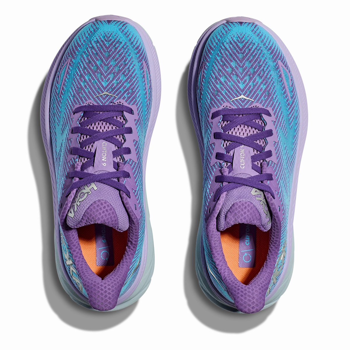 Hoka Clifton 9 - Chalk Violet - Pastel Lilac Performance running shoes