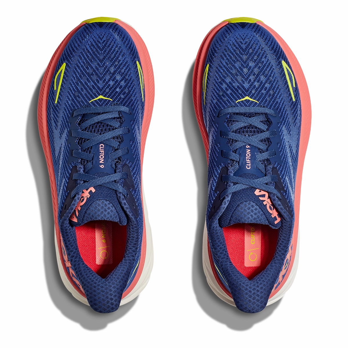 Hoka Clifton 9 - Evening Sky - Coral Performance running shoes