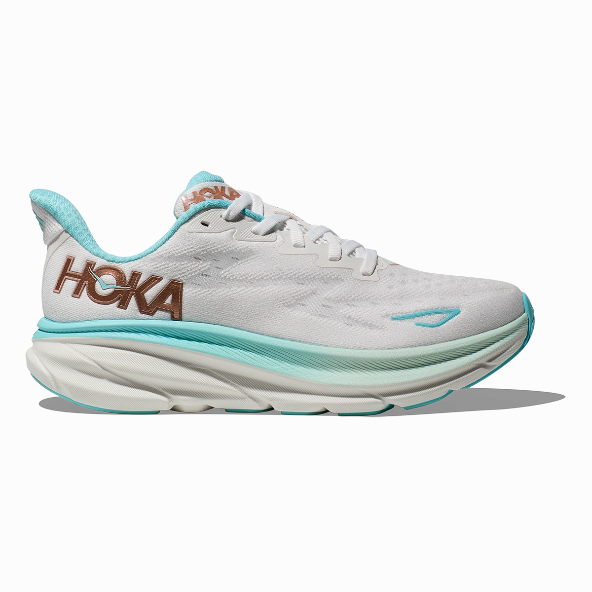 Hoka Clifton 9 - Frost - Rose Gold Slip-on waterproof Crocs