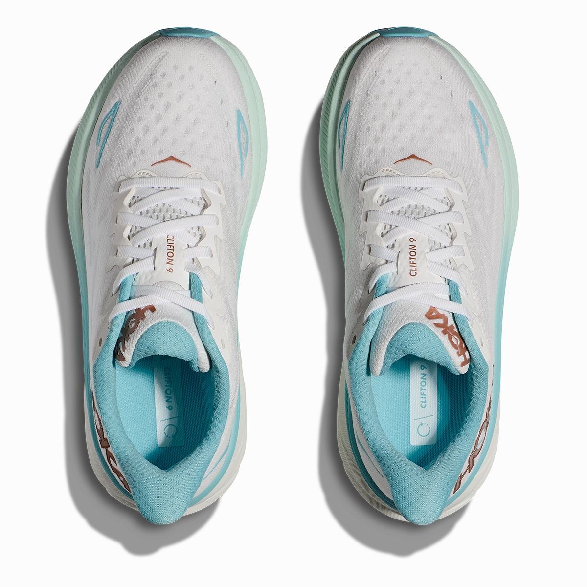 Hoka Clifton 9 - Frost - Rose Gold Performance running shoes