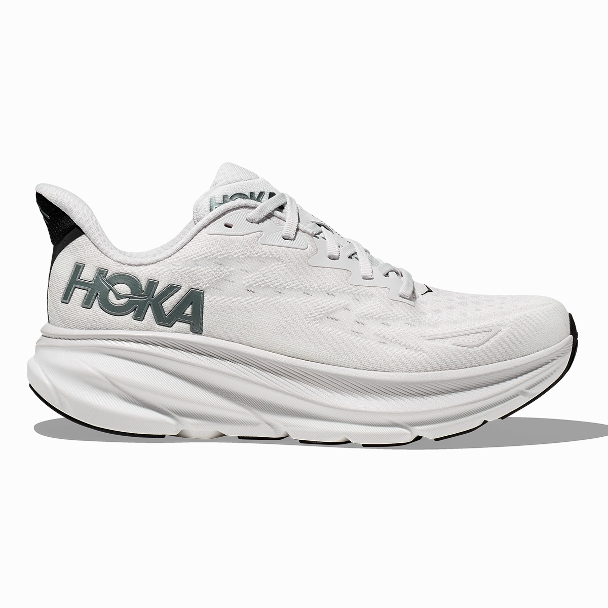 Hoka Clifton 9 - Nimbus Cloud - Steel Wool Slip-on waterproof Crocs