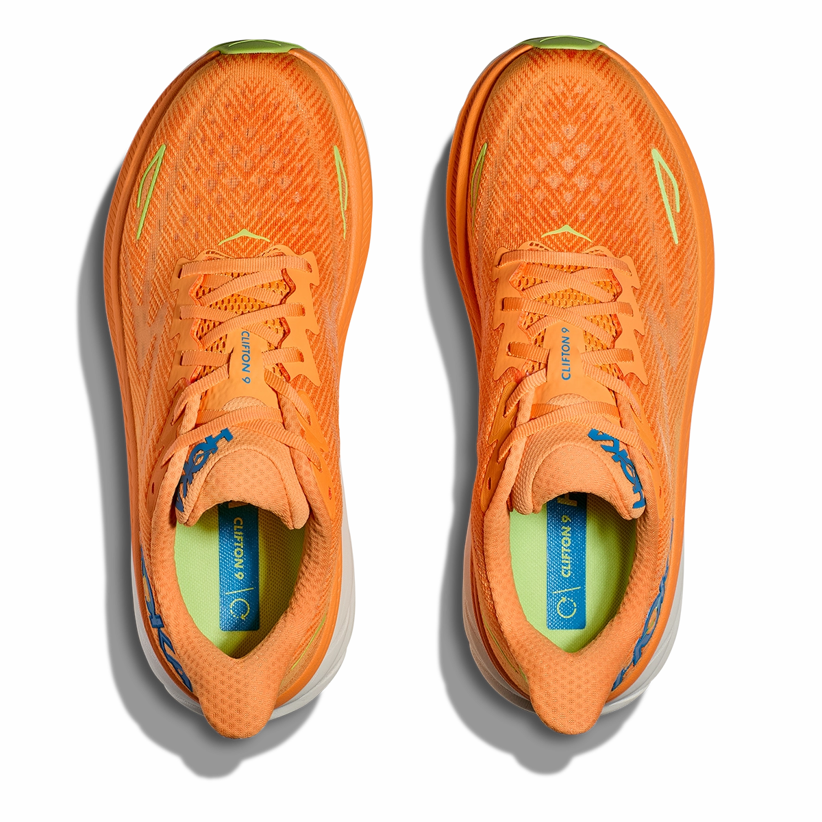 Hoka Clifton 9 - Solar Flare - Lettuce Performance running shoes