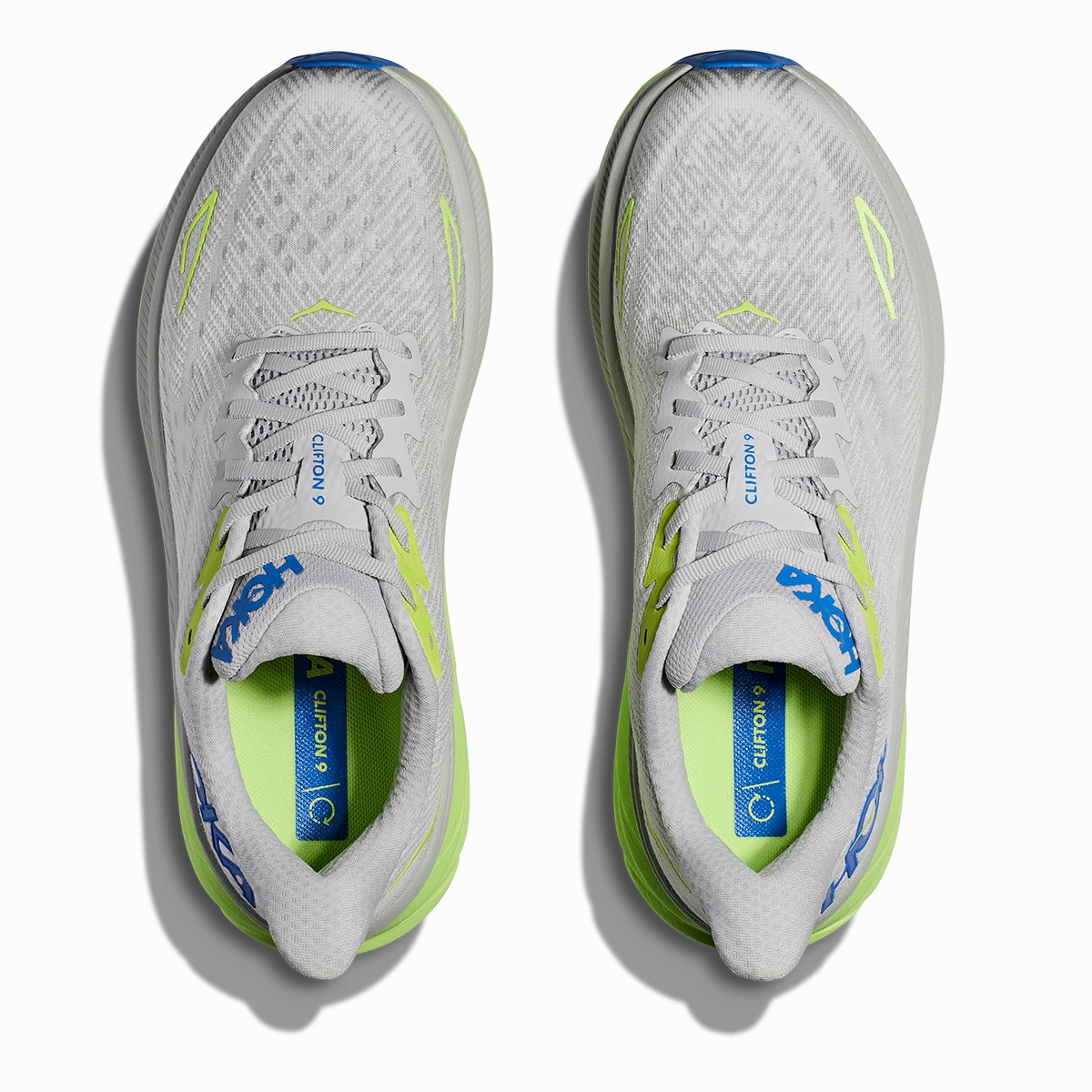 Hoka Clifton 9 - Stardust - Electric Cobalt Performance running shoes