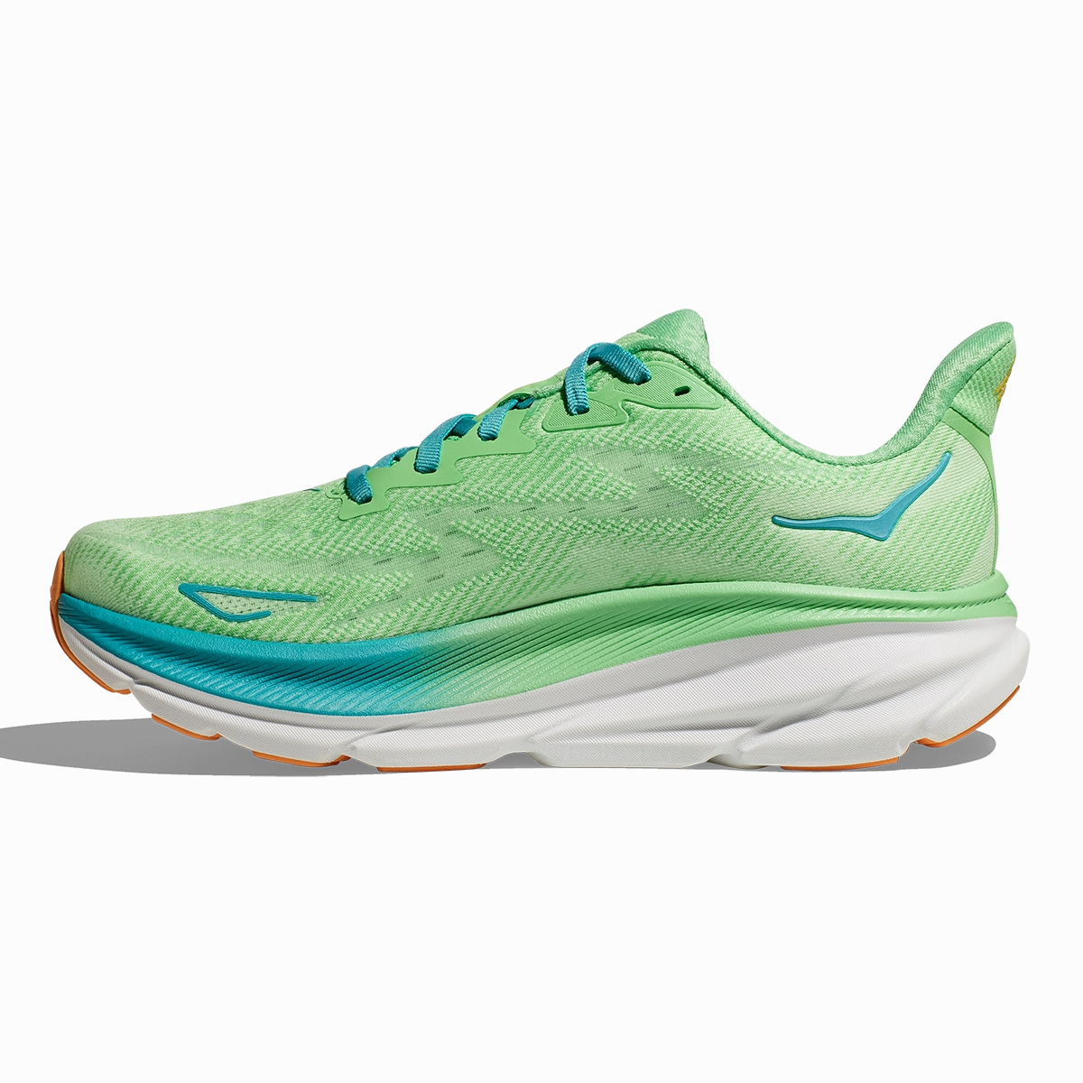 Hoka Clifton 9 - Zest - Lime Glow Performance running shoes
