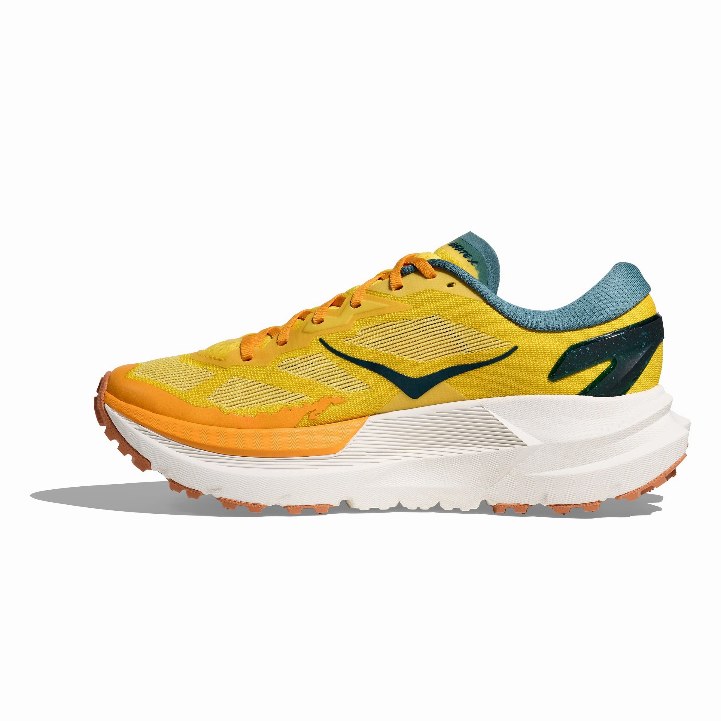 Hoka Mafate X | Zest / Mountain Fog | Mens Hoka versatile athletic footwear