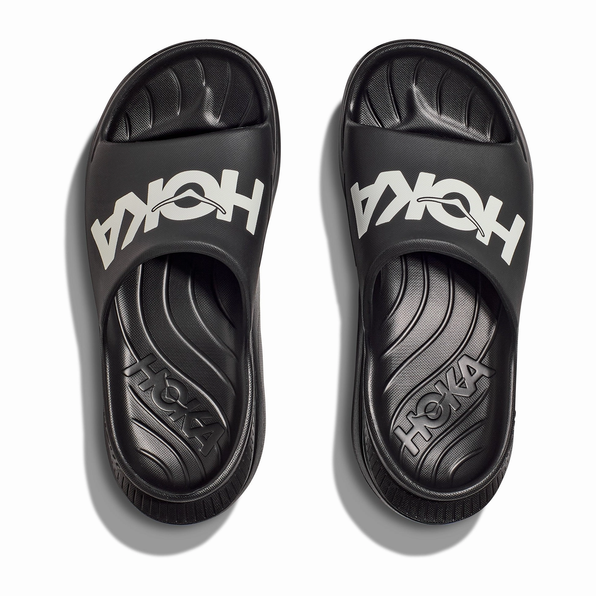 Hoka Ora Athletic Slide | Black / White | Unisex Hoka versatile athletic footwear