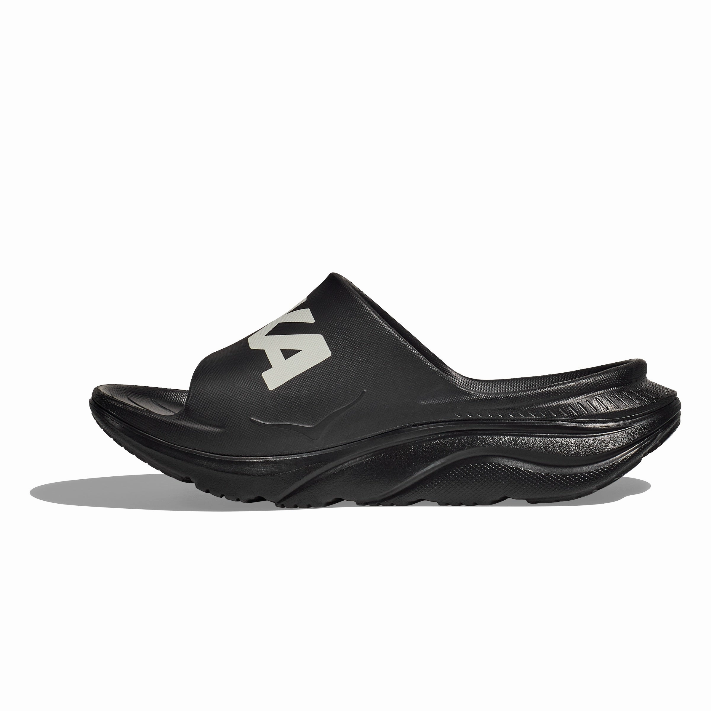 Hoka Ora Athletic Slide | Black / White | Unisex Hoka versatile athletic footwear