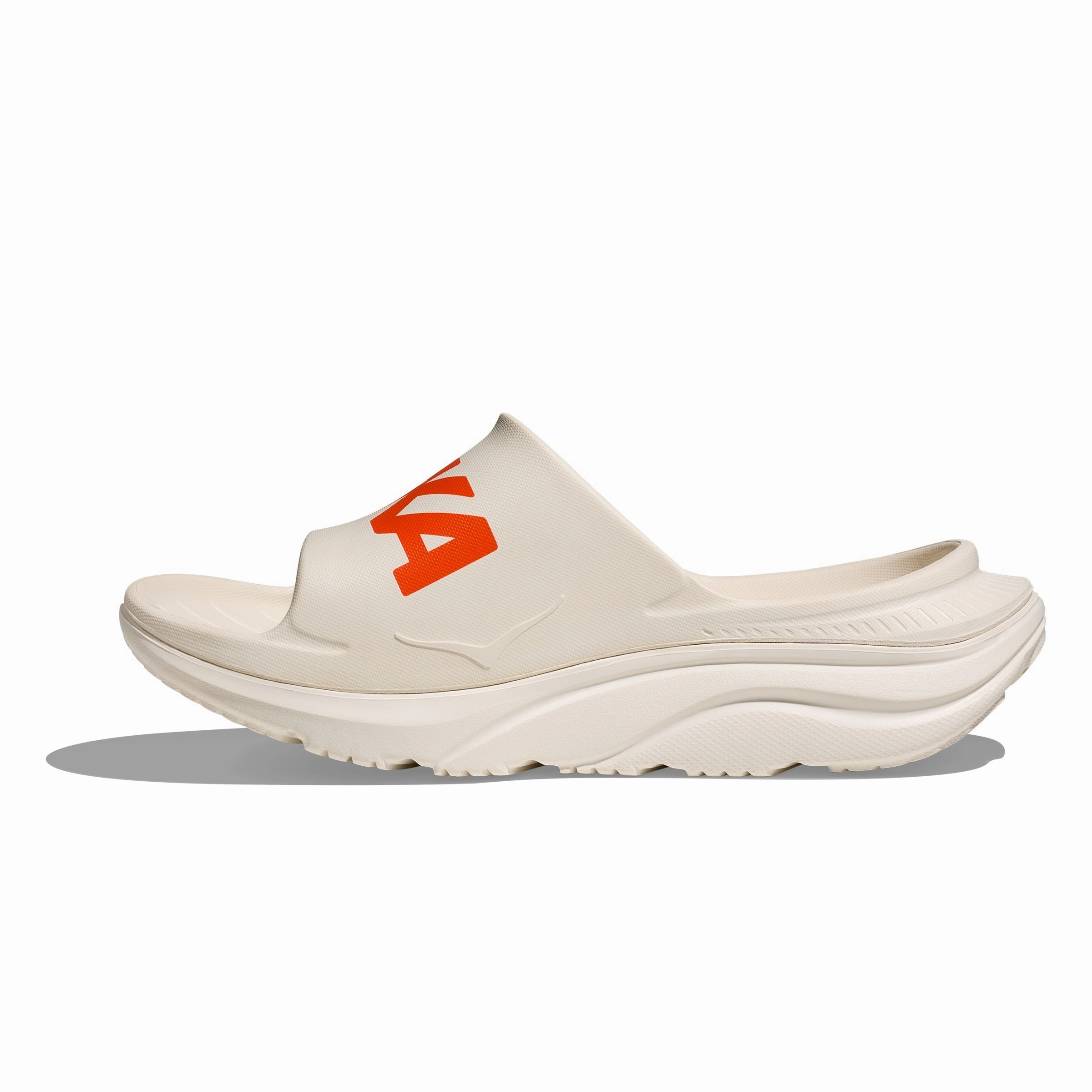 Hoka Ora Athletic Slide | Frost / Lava | Unisex Hoka versatile athletic footwear