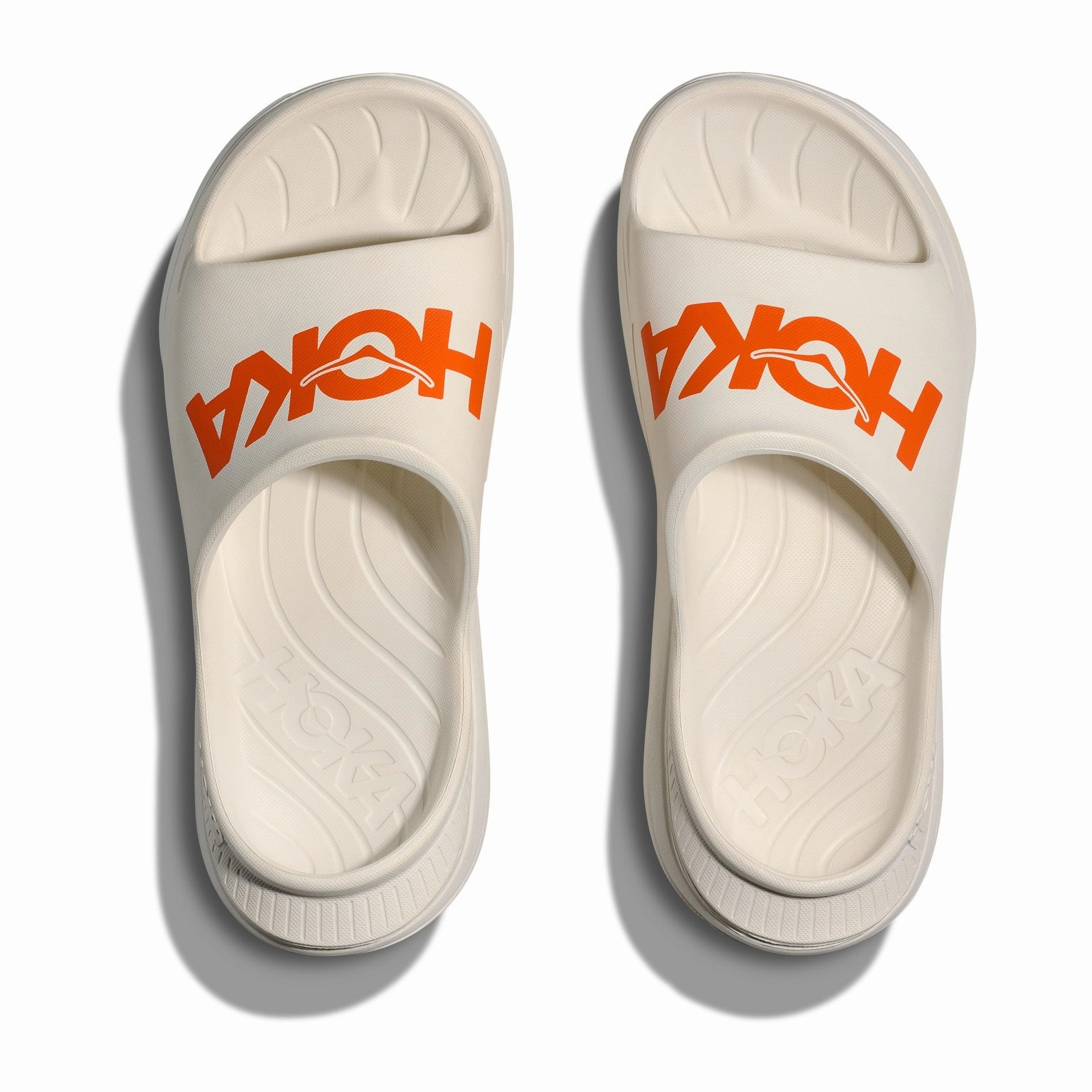Hoka Ora Athletic Slide | Frost / Lava | Unisex Hoka versatile athletic footwear