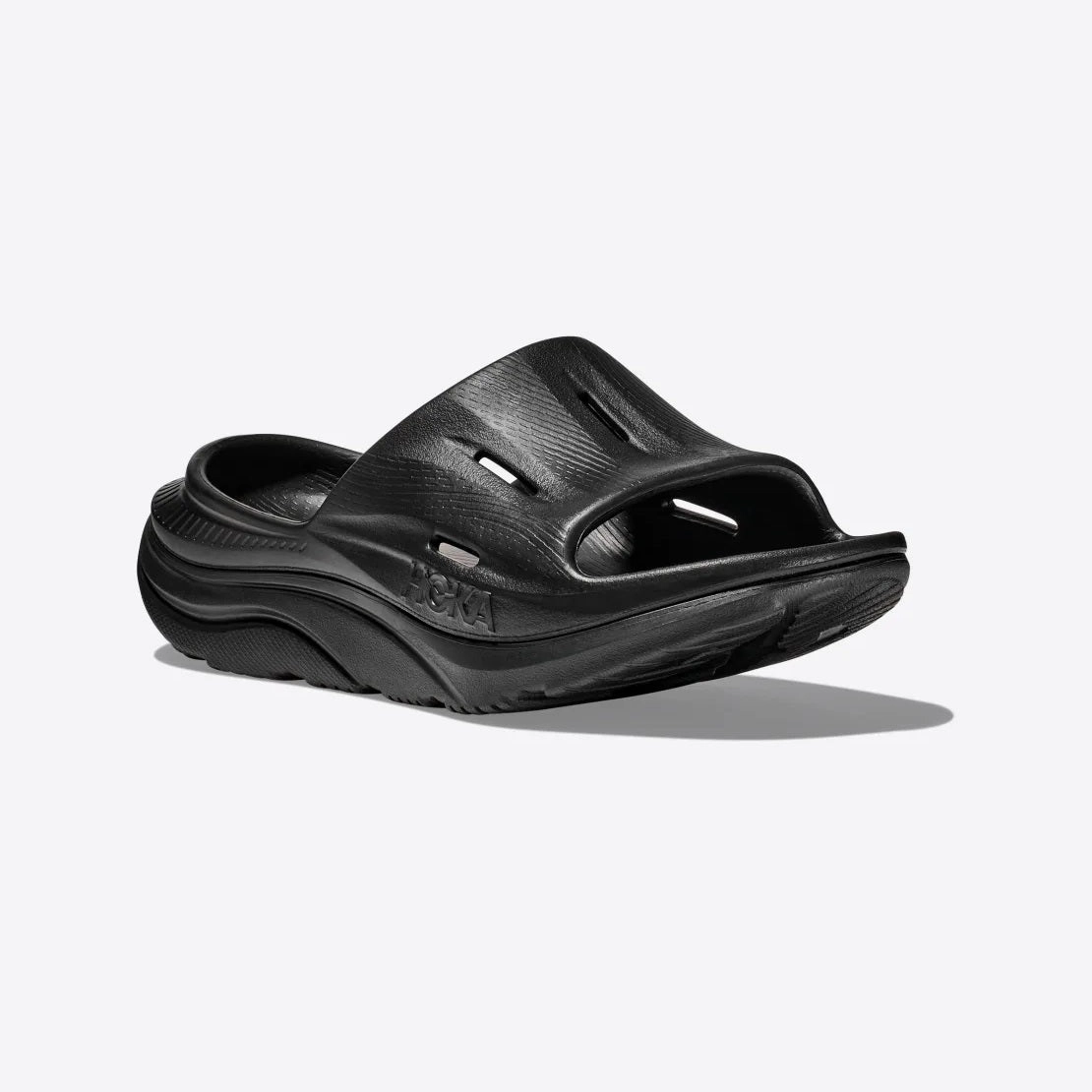 Hoka Ora Recovery Slide 3 | Black | Unisex Hoka versatile athletic footwear
