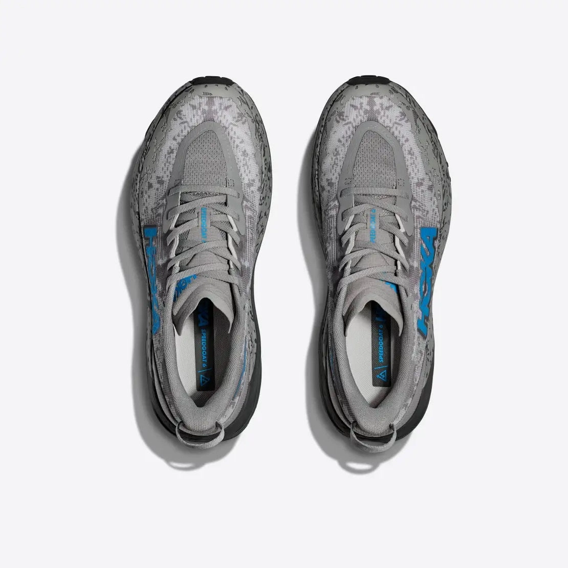 Hoka Speedgoat 6 | Galactic Grey / Hoka Blue | Mens Hoka versatile athletic footwear