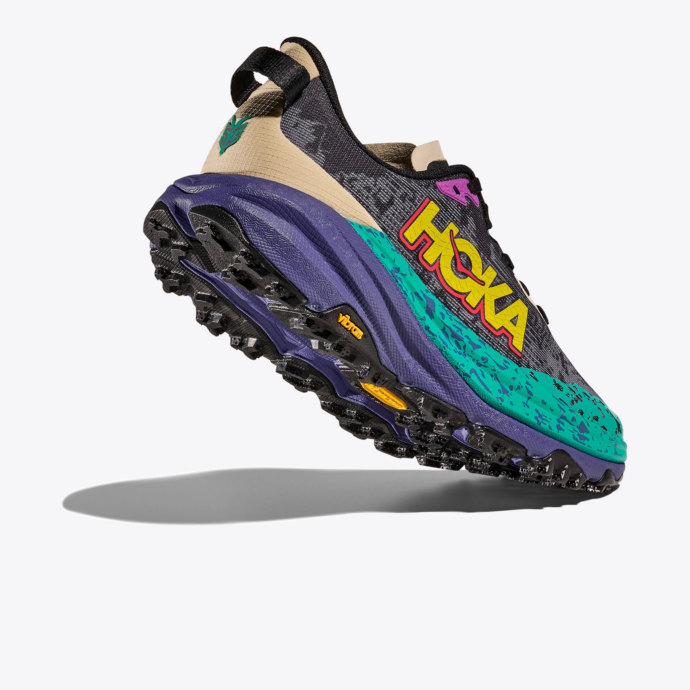 Hoka Speedgoat 6 | Oatmeal / Mountain Iris | Mens Hoka versatile athletic footwear