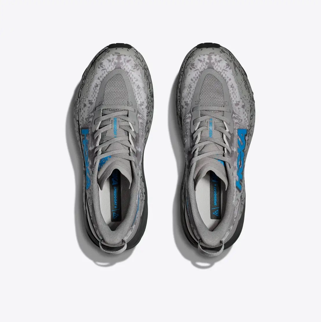 Hoka Speedgoat 6 Wide | Galactic Grey / Hoka Blue | Mens Hoka versatile athletic footwear